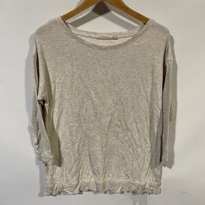 Soft surroundings Women's Cream sweatshirt Top